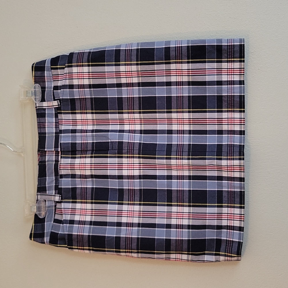 Chaps Plaid Skirt Mini 90s Y2K Spring Preppy Academia Cotton Southern 8 Coastal